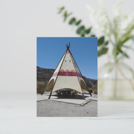 T-shirt Pee Rest Area/Big Bend State Park, TX Briefkaart (Staand voorkant)