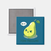 T-shirt Peer Druk Het Fruit Humor Magneet (Voorkant / Achterkant)