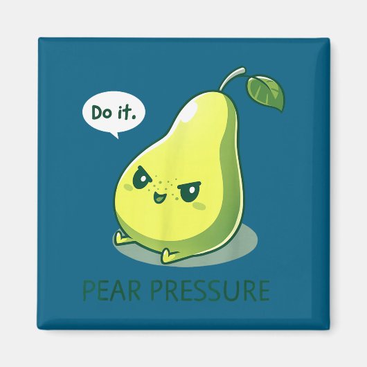 T-shirt Peer Druk Het Fruit Humor Magneet (Voorkant)