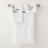 T-SHIRT Penguin Power Bad Handdoek (Insitu)