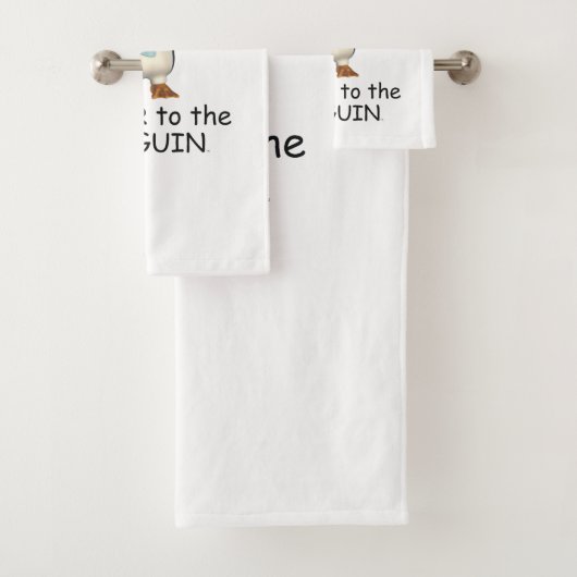 T-SHIRT Penguin Power Bad Handdoek (Insitu)