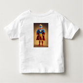 T-Shirt Peuter Fine Jersey Kinder superheldenprint (Achterkant)