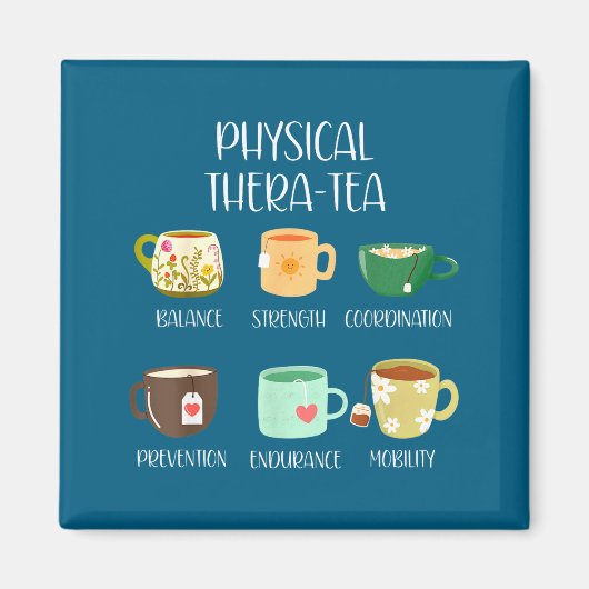 T-shirt Physical Therapy Thera Tea Pt Magneet (Voorkant)