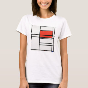 T-SHIRT: PIET MONDRIAN : SAMENSTELLING, ROOD EN BL T-SHIRT