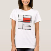 T-SHIRT: PIET MONDRIAN: SAMENSTELLING, ROOD EN BLA T-SHIRT (Voorkant)