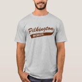 T-shirt Pilkington Monkeys Brown Raglan (Voorkant)