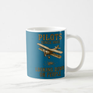 T-shirt Piloot Vliegend Vliegtuig Ja Avontuur Koffiemok