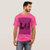 T-SHIRT PINK LOVE Unisex MANDALA (Voorkant volledig)