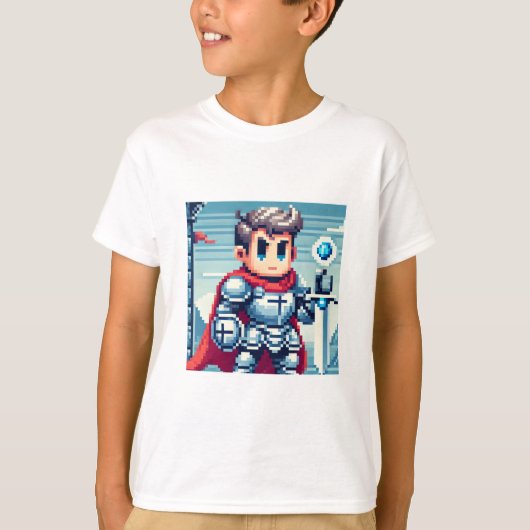 T-shirt Pixel Knight (Voorkant)