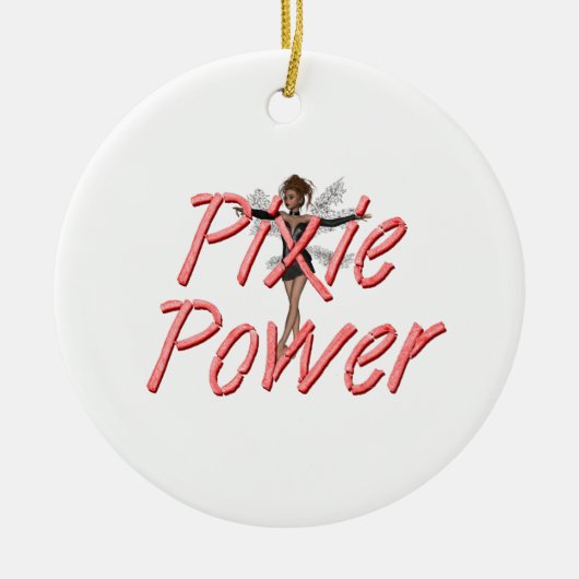 T-SHIRT Pixie Power Keramisch Ornament (Voorkant)