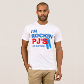 T-shirt PJ's en slippers (Voorkant volledig)