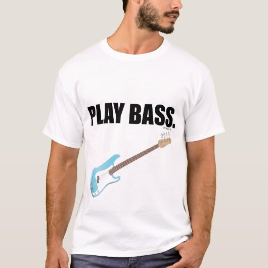 T-shirt PLAY BASS (Voorkant)