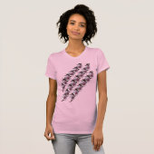 T-Shirt - Plum Blossom op diagonaal (Voorkant volledig)