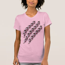 T-Shirt - Plum Blossom op diagonaal