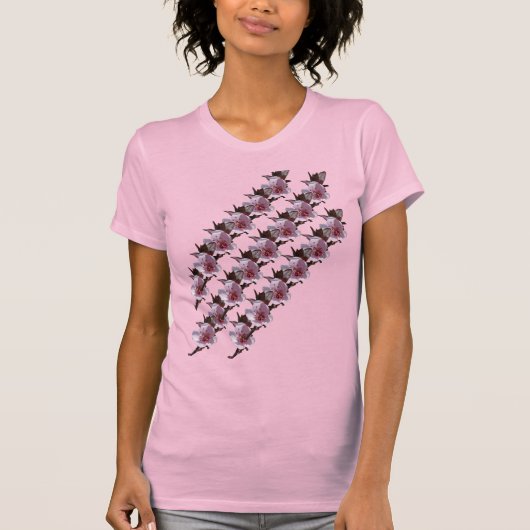 T-Shirt - Plum Blossom op diagonaal (Voorkant)