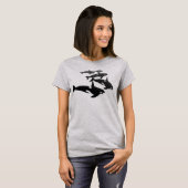 T-Shirt Plus formaat Orca Shirt, voor dames (Voorkant volledig)