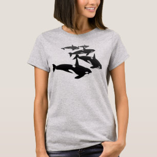 T-Shirt Plus formaat Orca Shirt, voor dames