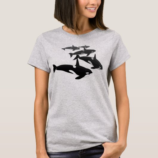 T-Shirt Plus formaat Orca Shirt, voor dames (Voorkant)