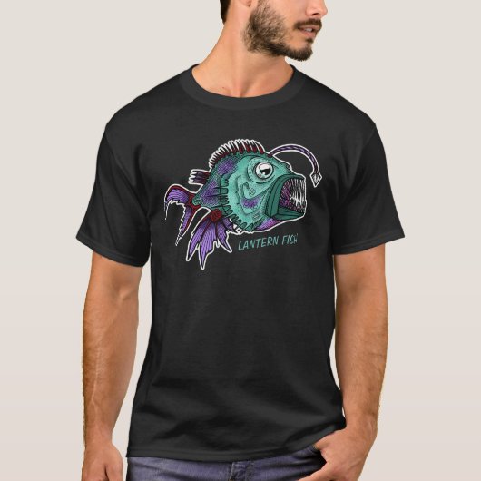 T-shirt Poisson Lanterne Couleur Man (Voorkant)