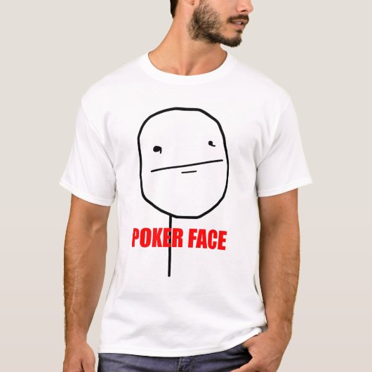 T-Shirt Poker Face (Voorkant)