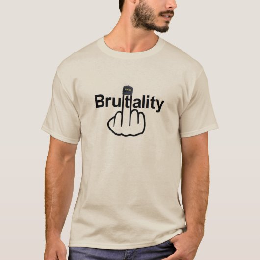 T-Shirt politie wreedheid Flip (Voorkant)