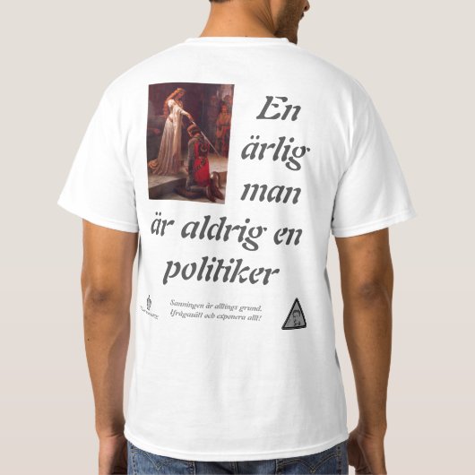 T-shirt — Politiker (Achterkant)