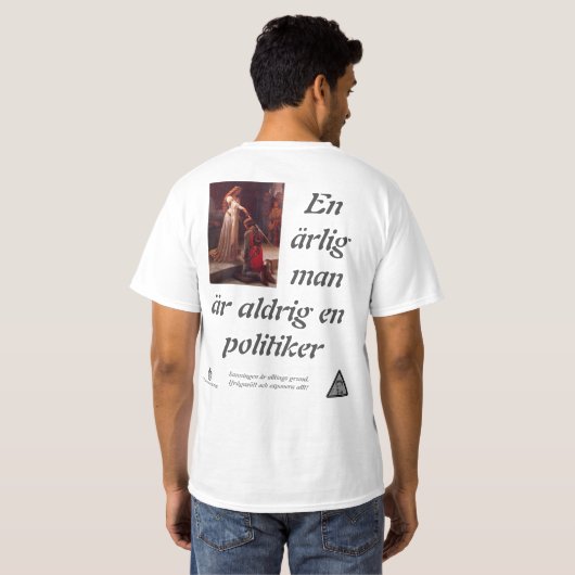 T-shirt — Politiker (Achterkant volledig)