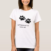 T-shirt - Polydactyl kattenpoten (Voorkant)