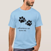T-shirt - Polydactyl kattenpoten (Voorkant)