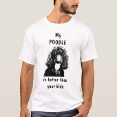T-shirt poodle (Voorkant)