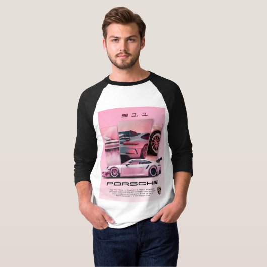 T-shirt porsche (Voorkant volledig)