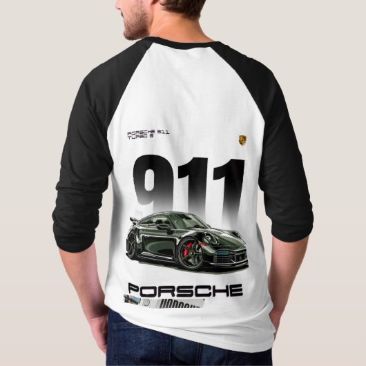 T-shirt porsche (Achterkant)