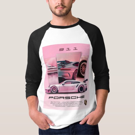 T-shirt porsche (Voorkant)