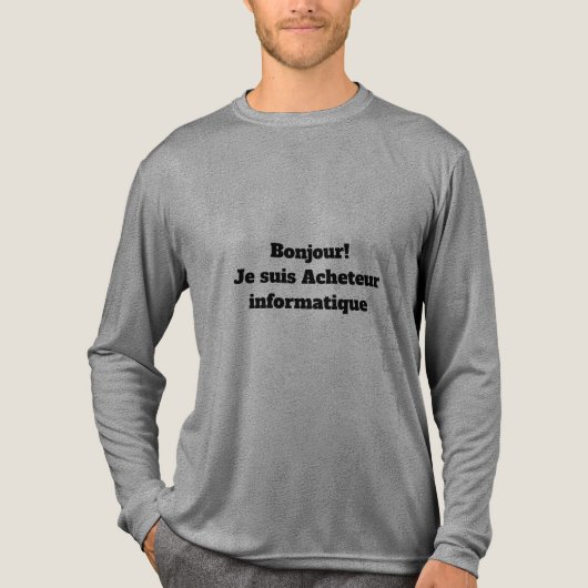 T-Shirt pour l'Acheteur informatique (Voorkant volledig)