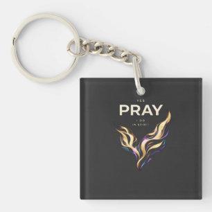 T-shirt PRAY IN SPIRIT – Abstracte Energie Geloof  Sleutelhanger