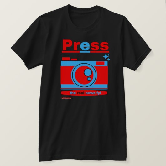 T-shirt "PRESS" (Design voorkant)
