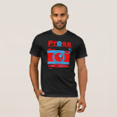 T-shirt "PRESS" (Voorkant volledig)
