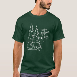 T-shirt: Prettig kerstfeest (groen) T-shirt