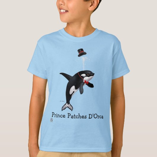 T-shirt Prince Patches D'Orca Kinder T-shirt (Voorkant)