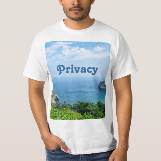 T-shirt — Privacy (Voorkant)