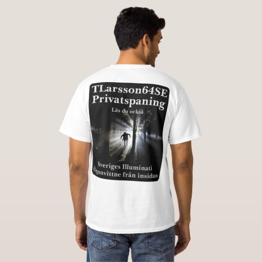 T-shirt — Privatspaning (Achterkant volledig)