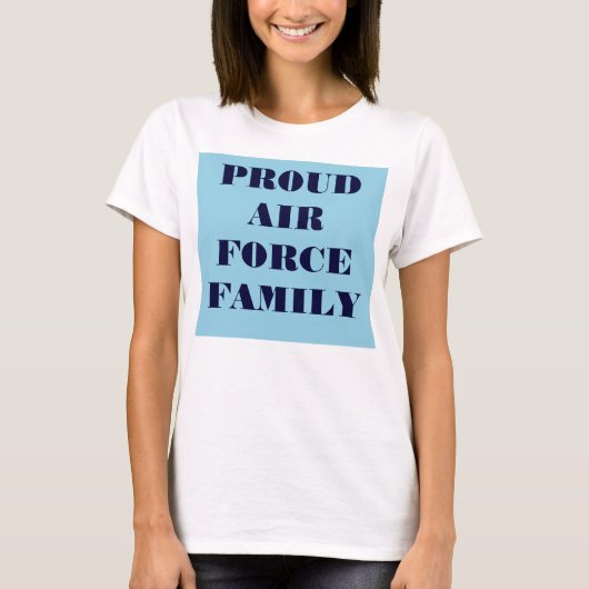 T-Shirt Proud Air Force Familie (Voorkant)