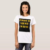 T-Shirt Proud Army Wife (Voorkant volledig)