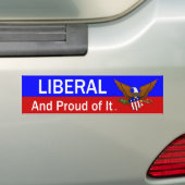 T-SHIRT Proud Liberal Bumpersticker (Op auto)