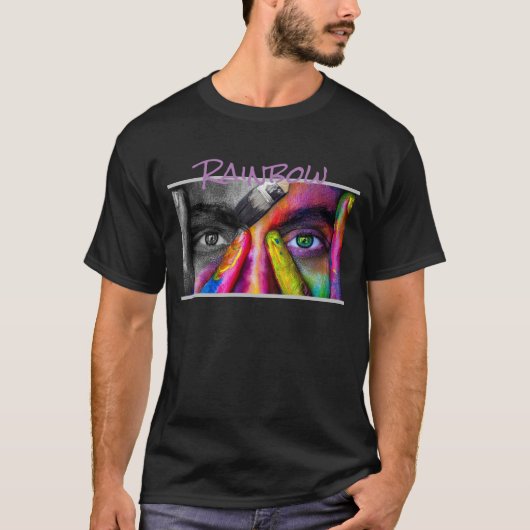 T-shirt Rainbow (Voorkant)