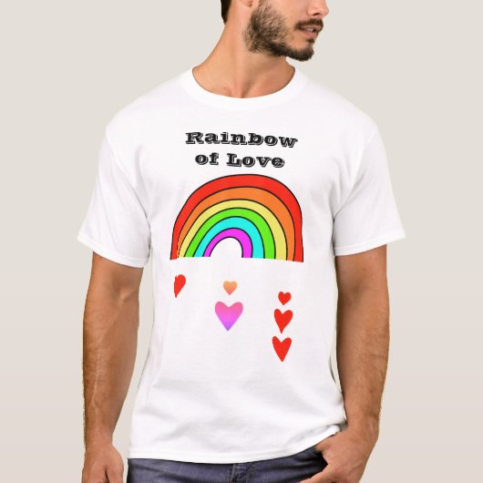 T-Shirt Rainbow of Love (Voorkant)