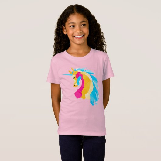 T-Shirt Rainbow Unicorn  (Voorkant volledig)