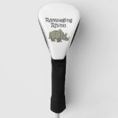 T-SHIRT Rampaging Rhino Golfheadcover (Voorkant)