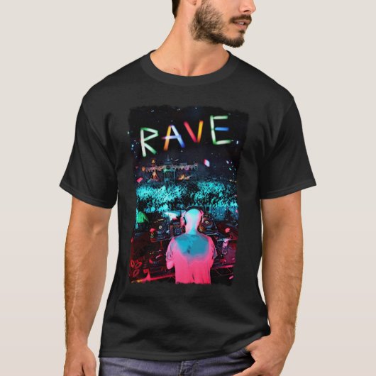 T-shirt Rave psychedelic (Voorkant)