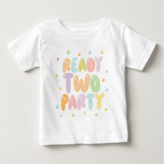 T-shirt 'Ready Two Party Girl 2de verjaardag'